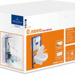 VILLEROY & BOCH O.NOVO Tiefspül-WC mit WC-Sitz
