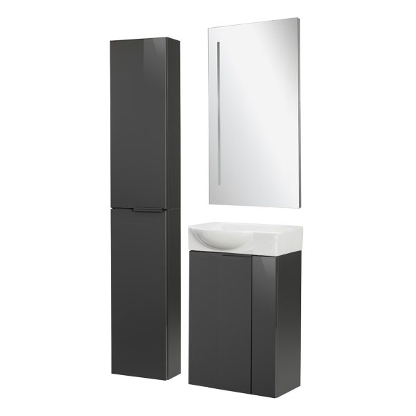 Fackelmann SBC LUNA Gäste WC Set 4-teilig 45 cm