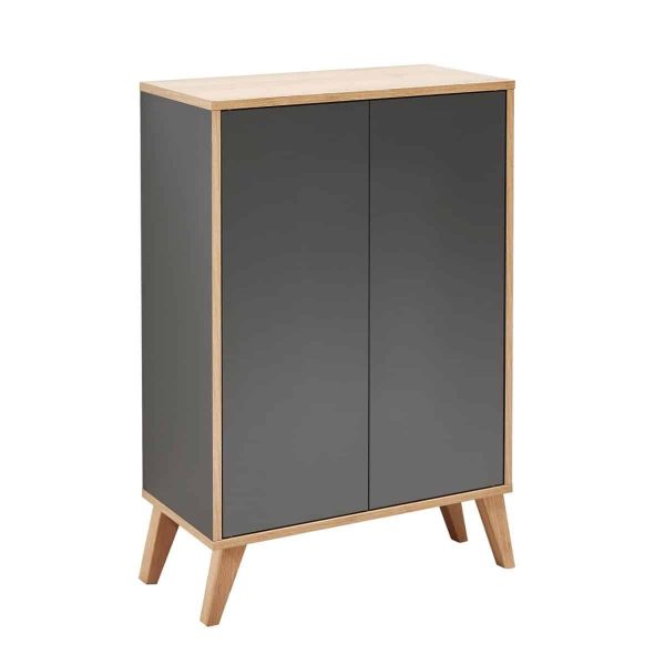 Fackelmann FINN Doppel Midischrank 60 cm mit Füßen