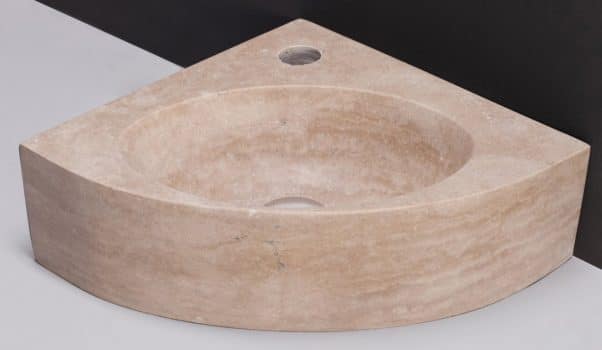 Waschbecken Naturstein TURINO (30 cm) Travertin