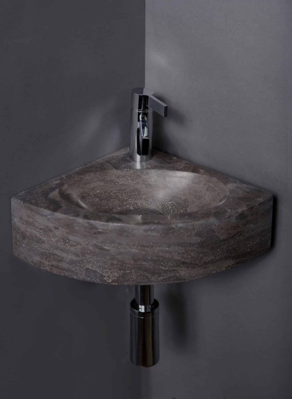 Waschbecken Naturstein TURINO (30 cm) Bluestone