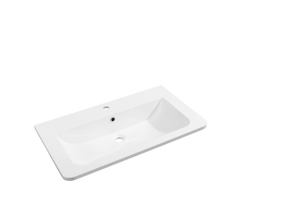 Fackelmann LUXOR Waschbecken 80 cm aus Gussmarmor