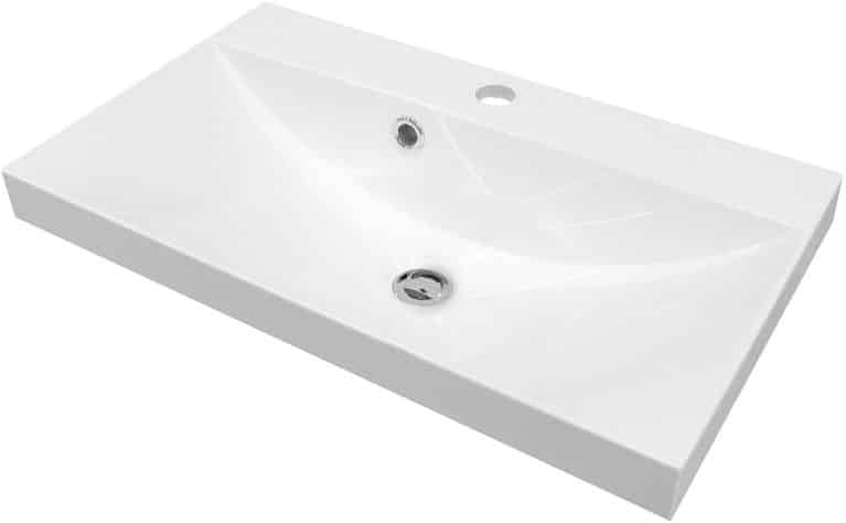 Fackelmann MALUA Waschbecken 60 cm aus Gussmarmor