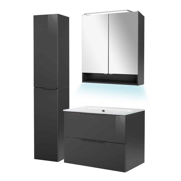 Fackelmann LUNA Badmöbel Set 5-teilig