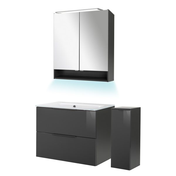 Fackelmann LUNA Badmöbel Set 5-teilig