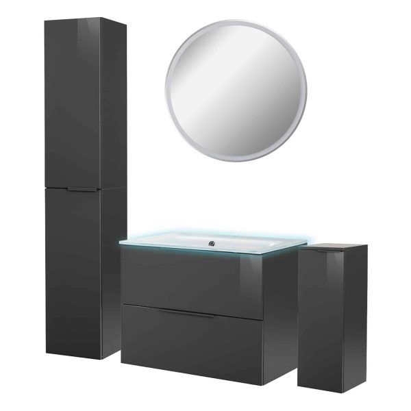 Fackelmann LUNA Badmöbel Set 6-teilig