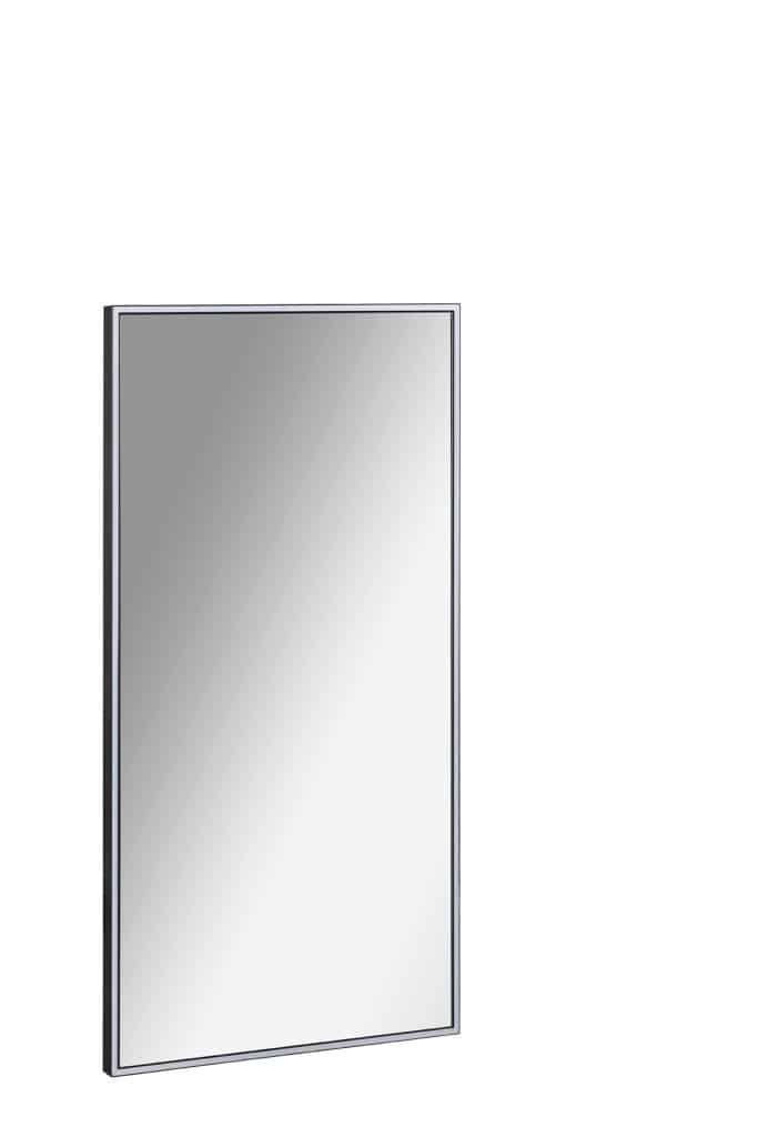 Lanzet Woodblock Spiegelelement 50x100cm Alu schwarz