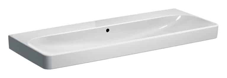 GEBERIT SMYLE SQUARE Waschbecken Keramik 120 cm breit