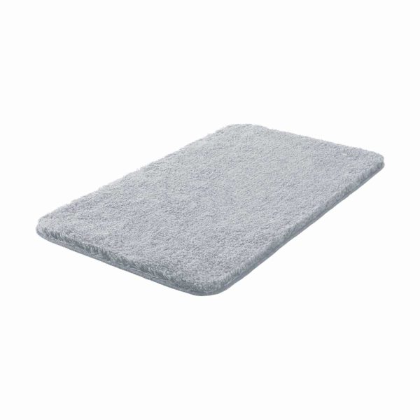 GRUND MELANGE Badematte 70 x 120 cm Silber