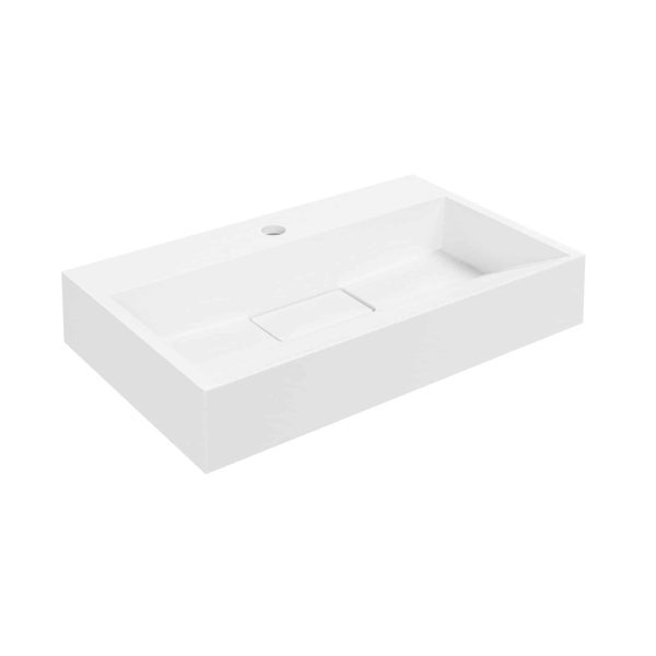 LANZET DUNE Waschbecken Gussmarmor 60 cm breit