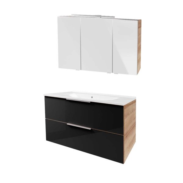 Fackelmann B. BRILLANT Badmöbel Set 3-teilig 100 cm