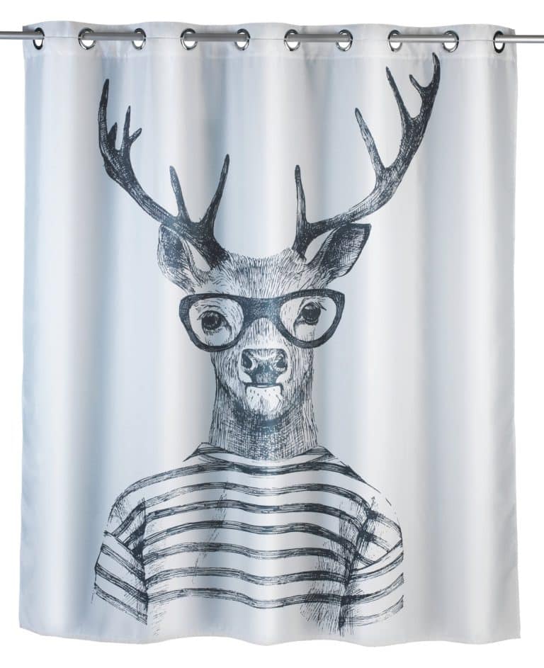 WENKO MR. DEER Duschvorhang 180 x 200 cm