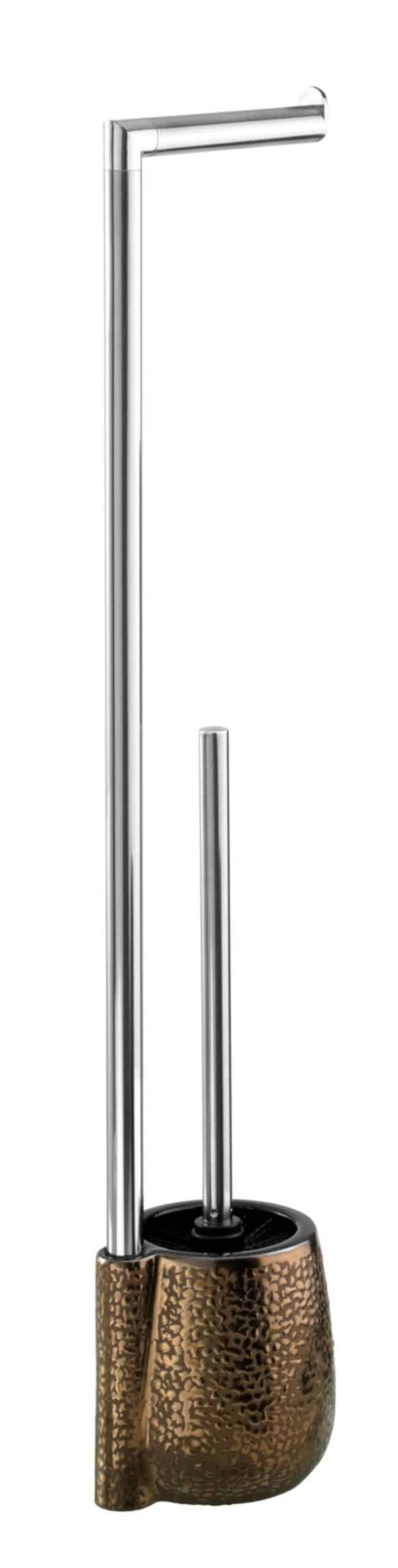 WENKO MARRAKESH Toilettenpapierhalter mit WC-Garnitur