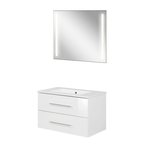 FACKELMANN B.PERFEKT Waschtisch Set mit Spiegel 82 cm breit