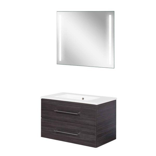 FACKELMANN B.PERFEKT Waschtisch Set mit Spiegel 82 cm breit