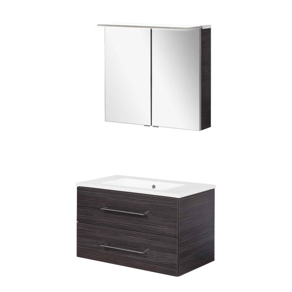 FACKELMANN B.PERFEKT Waschtisch Set mit Spiegelschrank 82 cm breit
