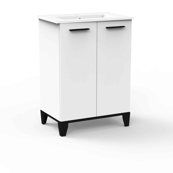 Fackelmann TE-A Badmöbelset 2-teilig 60 cm breit mit Füßen