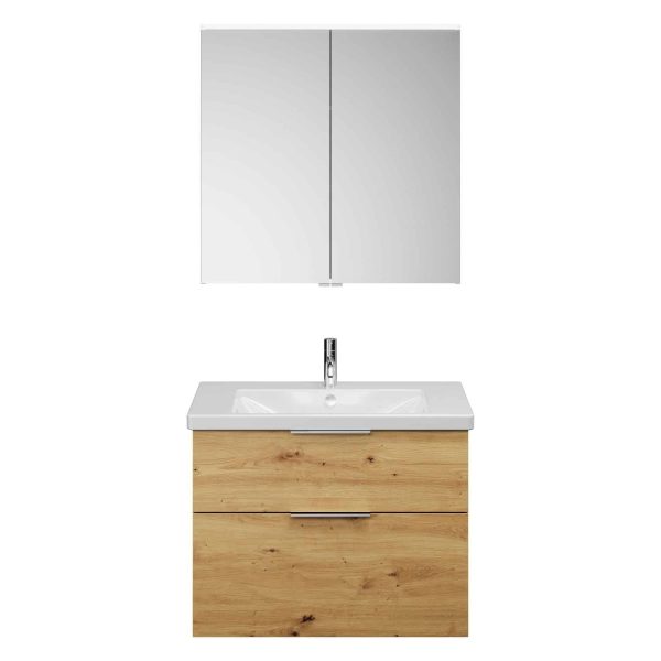 Burgbad EQIO Waschtisch Set mit Spiegelschrank 83 cm breit