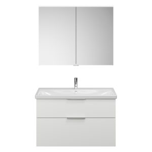 Burgbad EQIO Waschtisch Set mit Spiegelschrank 103 cm breit