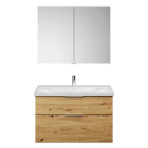 Burgbad EQIO Waschtisch Set mit Spiegelschrank 103 cm breit