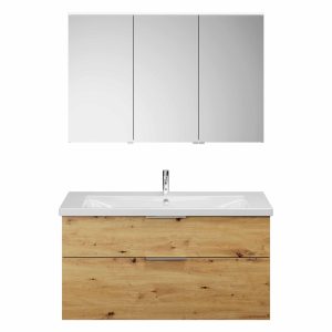 Burgbad EQIO Waschtisch Set mit Spiegelschrank 123 cm breit