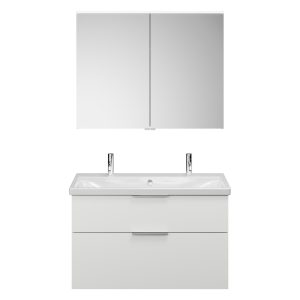 Burgbad EQIO Waschtisch Set mit Spiegelschrank 103 cm breit