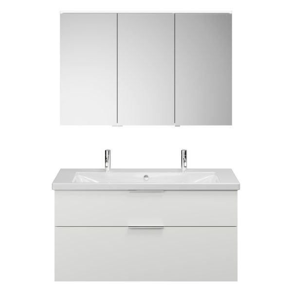 Burgbad EQIO Waschtisch Set mit Spiegelschrank 123 cm breit