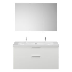 Burgbad EQIO Waschtisch Set mit Spiegelschrank 123 cm breit