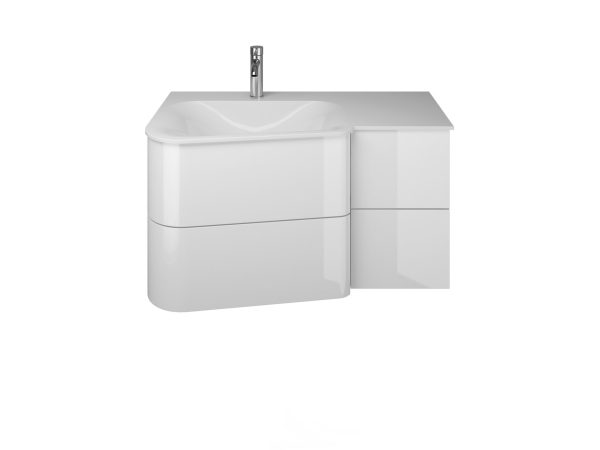 Burgbad BADU Waschbecken mit Unterschrank 92 cm breit