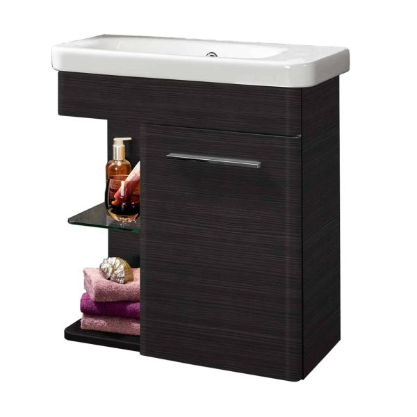 Lanzet K8 Gäste WC Set 60 cm Schwarz