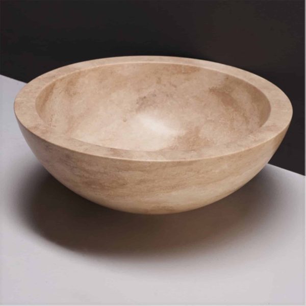 Waschbecken Naturstein ROMA (40 cm) Travertin