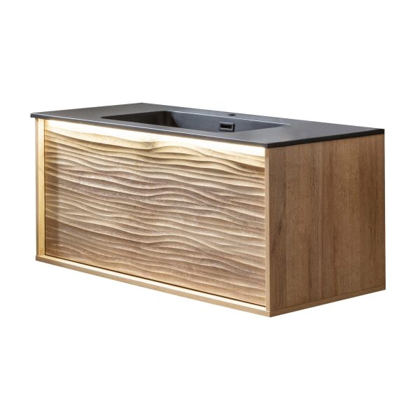 LANZET DUNE Waschbecken mit Unterschrank 101 cm breit