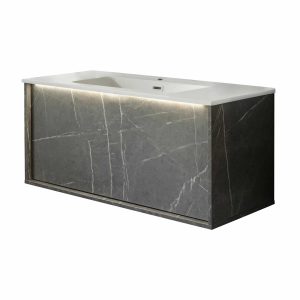 LANZET DUNE Waschbecken mit Unterschrank 101 cm breit