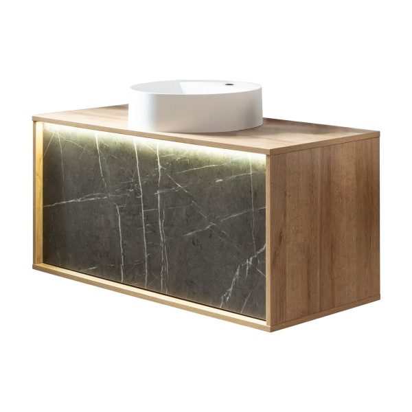 LANZET DUNE Waschbecken mit Unterschrank 100