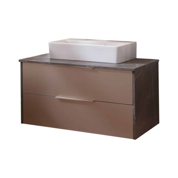 LANZET VIDRO Waschbecken mit Unterschrank 90 cm breit