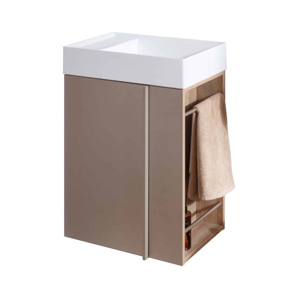 LANZET VIDRO Gäste WC Waschtisch Set 50 cm breit