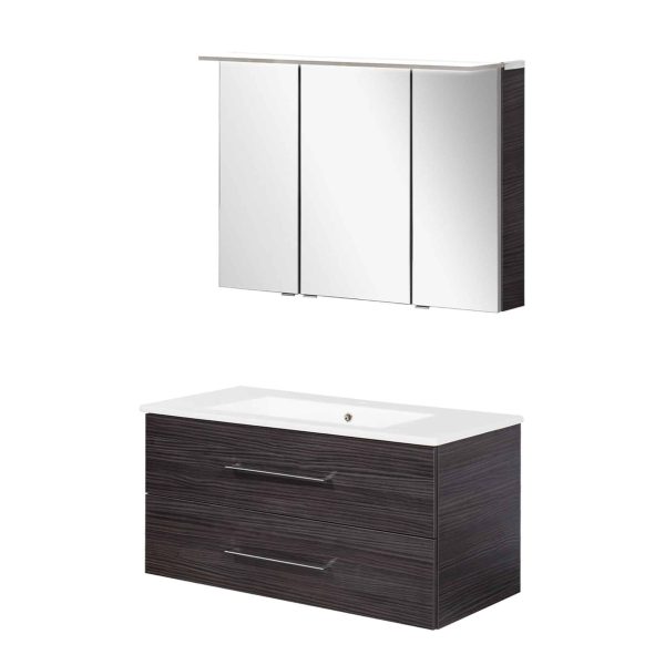 Fackelmann B.PERFEKT Waschtisch Set mit Spiegelschrank 103 cm breit