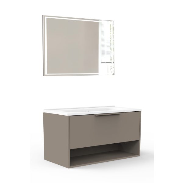 FACKELMANN B.PARIS Waschtisch Set mit Spiegel 90 cm breit