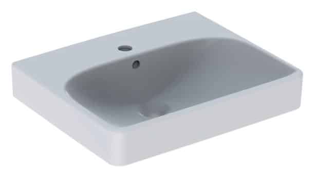 GEBERIT SMYLE SQUARE Waschbecken Keramik 50 cm breit