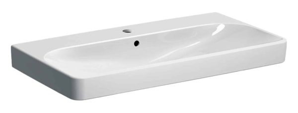 GEBERIT SMYLE SQUARE Waschbecken Keramik 90 cm breit