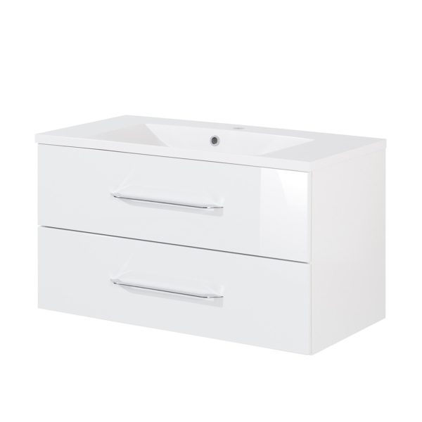 Fackelmann B.CLEVER Waschtisch Set Gussmarmor 90 cm