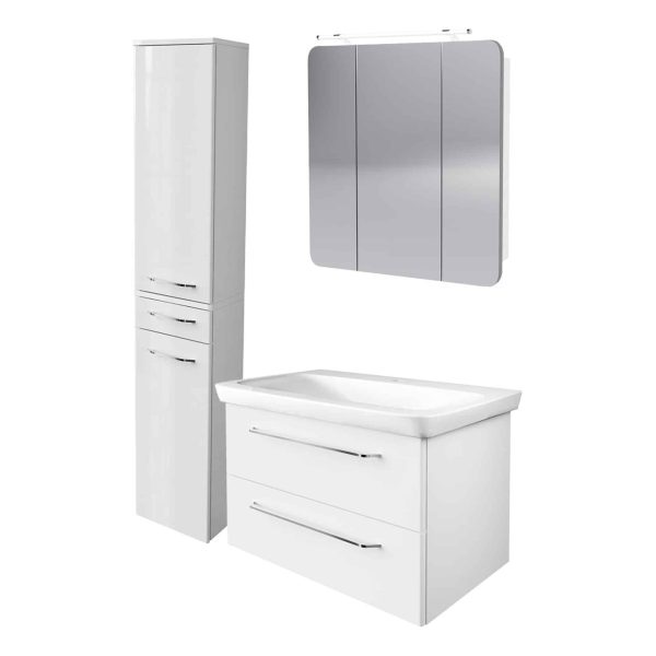 FACKELMANN MILANO Badmöbel Set 4-teilig