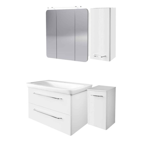 FACKELMANN MILANO Badmöbel Set 5-teilig