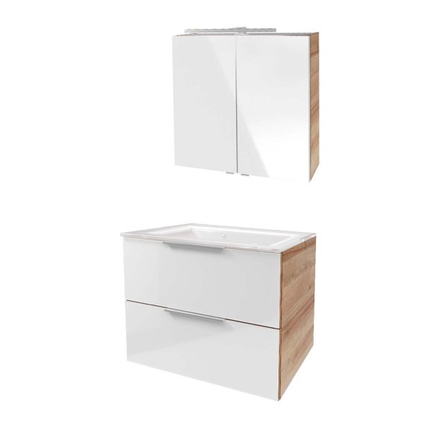 Fackelmann B.BRILLANT Badmöbel Set 3-teilig 80 cm