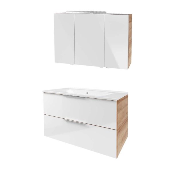 Fackelmann B. BRILLANT Badmöbel Set 3-teilig 100 cm