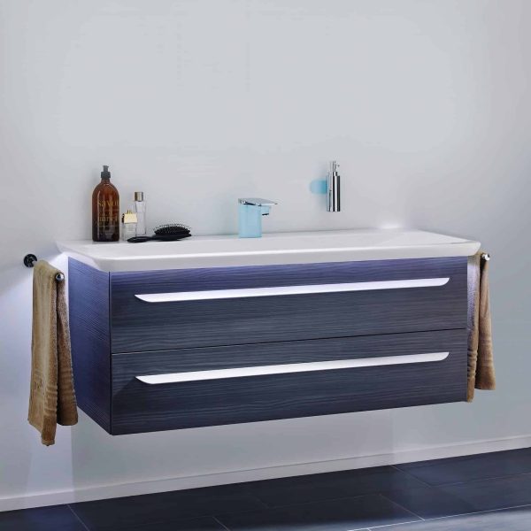 Lanzet M9 Waschbecken mit Unterschrank 130 cm breit