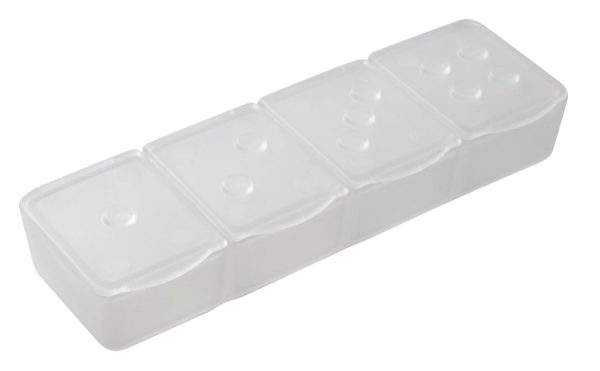 Fackelmann Tablettenbox 4 Fächer