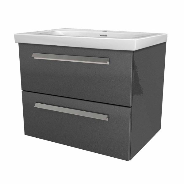 LANZET K1 Waschbecken mit Unterschrank 61 cm breit