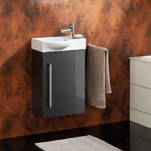 LANZET K3 Gäste WC Waschtisch Set 45 cm breit