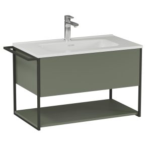 BADEDU DUNA Waschbecken mit Unterschrank 80 cm breit